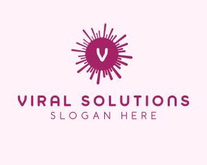 Bacteria Germ Virus logo design