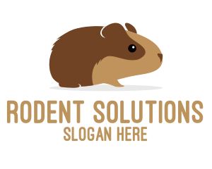 Rodent - Brown Guinea Pig logo design