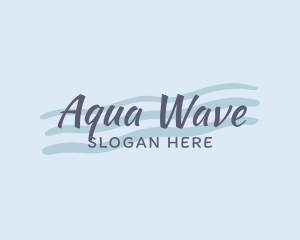 Blue Wave Wordmark  logo design