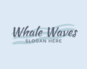 Blue Wave Wordmark  logo design