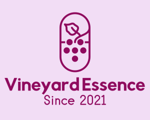 Purple Grape Vineyard logo design