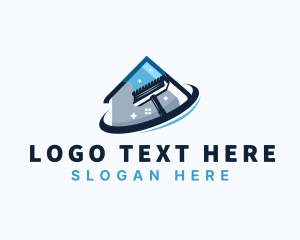 Cleaner - Squeegee Cleaning Housekeeping logo design
