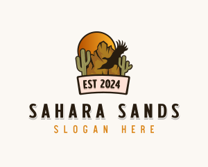 Sahara - Desert Cactus Canyon logo design