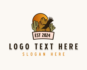 Sahara - Desert Cactus Canyon logo design