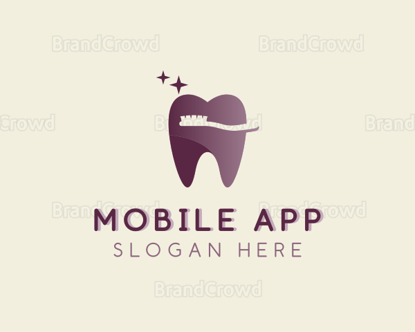 Dental Toothbrush Orthodontist Logo