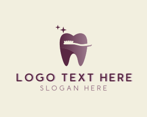 Tooth - Dental Toothbrush Orthodontist logo design