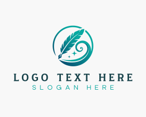 Writer - Quill Pen Writer logo design