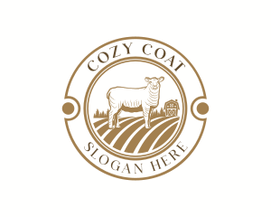 Coat - Lamb Sheep Farm logo design