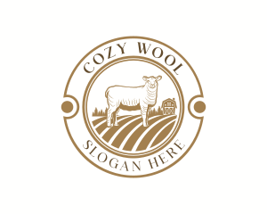 Wool - Lamb Sheep Farm logo design