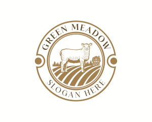 Pasture - Lamb Sheep Farm logo design