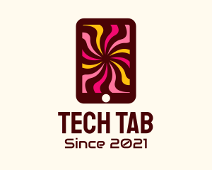 Tablet - Psychedelic Mobile Tablet logo design