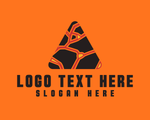 Magma - Lava Pyramid Business logo design