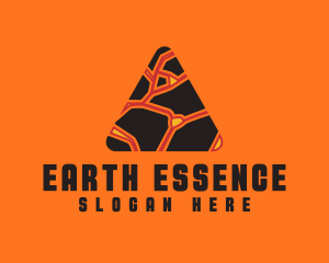 Geology - Lava Pyramid Business logo design