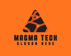 Magma - Lava Pyramid Business logo design