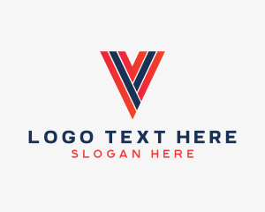 Typography - Generic Company Letter V logo design