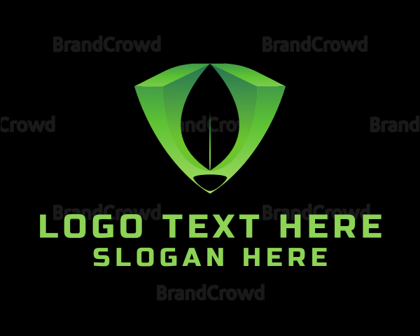 Green Tech Letter V Logo