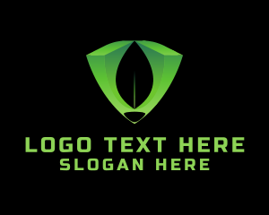 Armor - Green Tech Letter V logo design