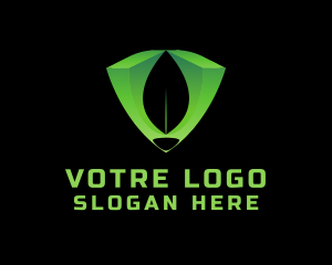 Green Tech Letter V  Logo