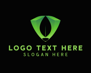 Green - Green Tech Letter V logo design