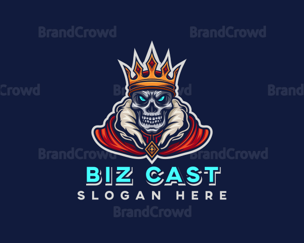 Crowned Skull King Gaming Logo