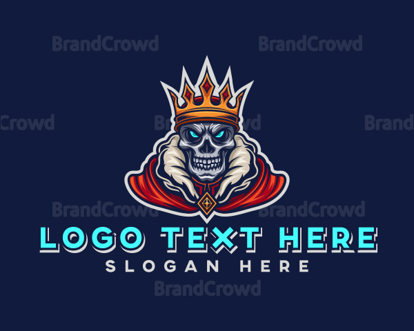 Crowned Skull King Gaming Logo