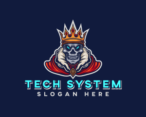 Crowned Skull King Gaming Logo