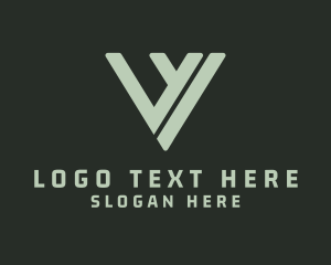 Industrial Business Agency Letter V Logo