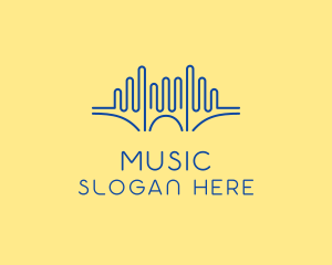 Music Bridge Audio logo design