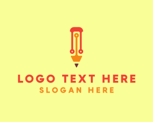 Tech - Electronic Tech Pencil logo design