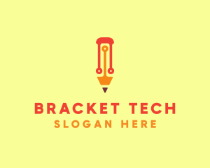 Electronic Tech Pencil  logo design