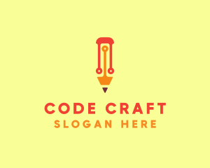 Coding - Electronic Tech Pencil logo design