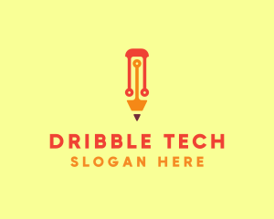 Electronic Tech Pencil  logo design