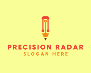 Electronic Tech Pencil  logo design