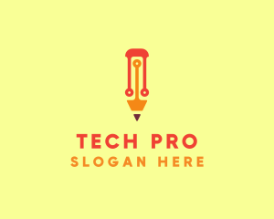 Tech - Electronic Tech Pencil logo design