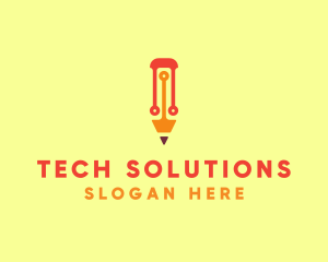 Tech - Electronic Tech Pencil logo design