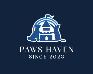 Pet Animal Castle  logo design