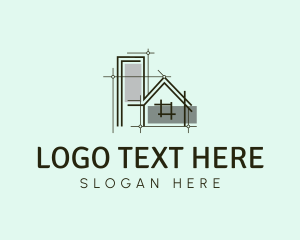 Renovation - Architect Home Real Estate logo design