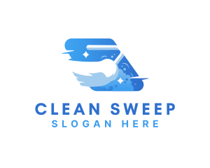 Sweep - Cleaning Broom Sweeping logo design