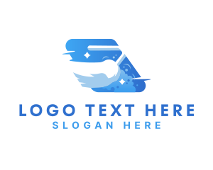 Cleaning - Cleaning Broom Sweeping logo design