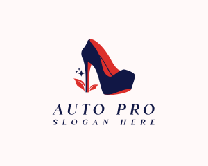 Shoe - Stiletto Shoe Heels logo design