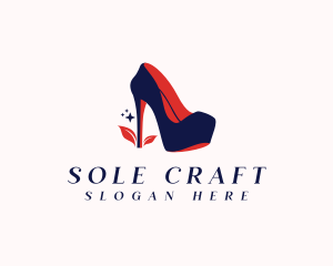 Cobbler - Stiletto Shoe Heels logo design