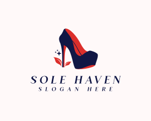 Shoe - Stiletto Shoe Heels logo design