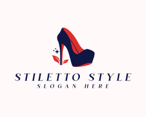 Stiletto Shoe Heels logo design