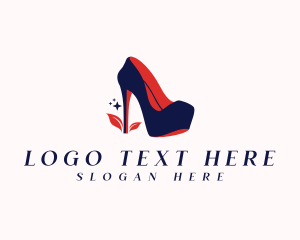 Cobbler - Stiletto Shoe Heels logo design