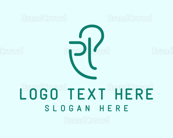 Abstract Face Symbol Logo