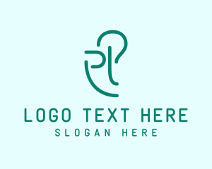 Company - Abstract Face Symbol logo design