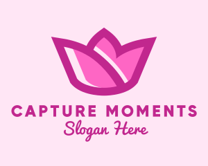 Flower Shop - Pink Tulip Flower logo design