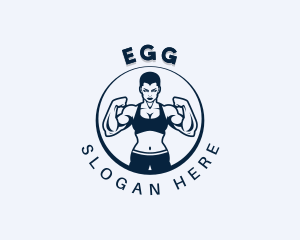 Gym Equipment - Muscle Fitness Workout logo design