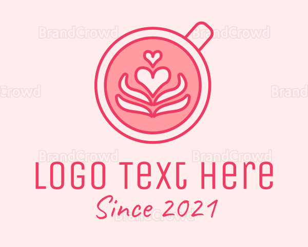 Pink Coffee Lover Logo