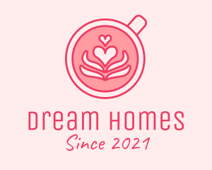 Coffee Cup - Pink Coffee Lover logo design